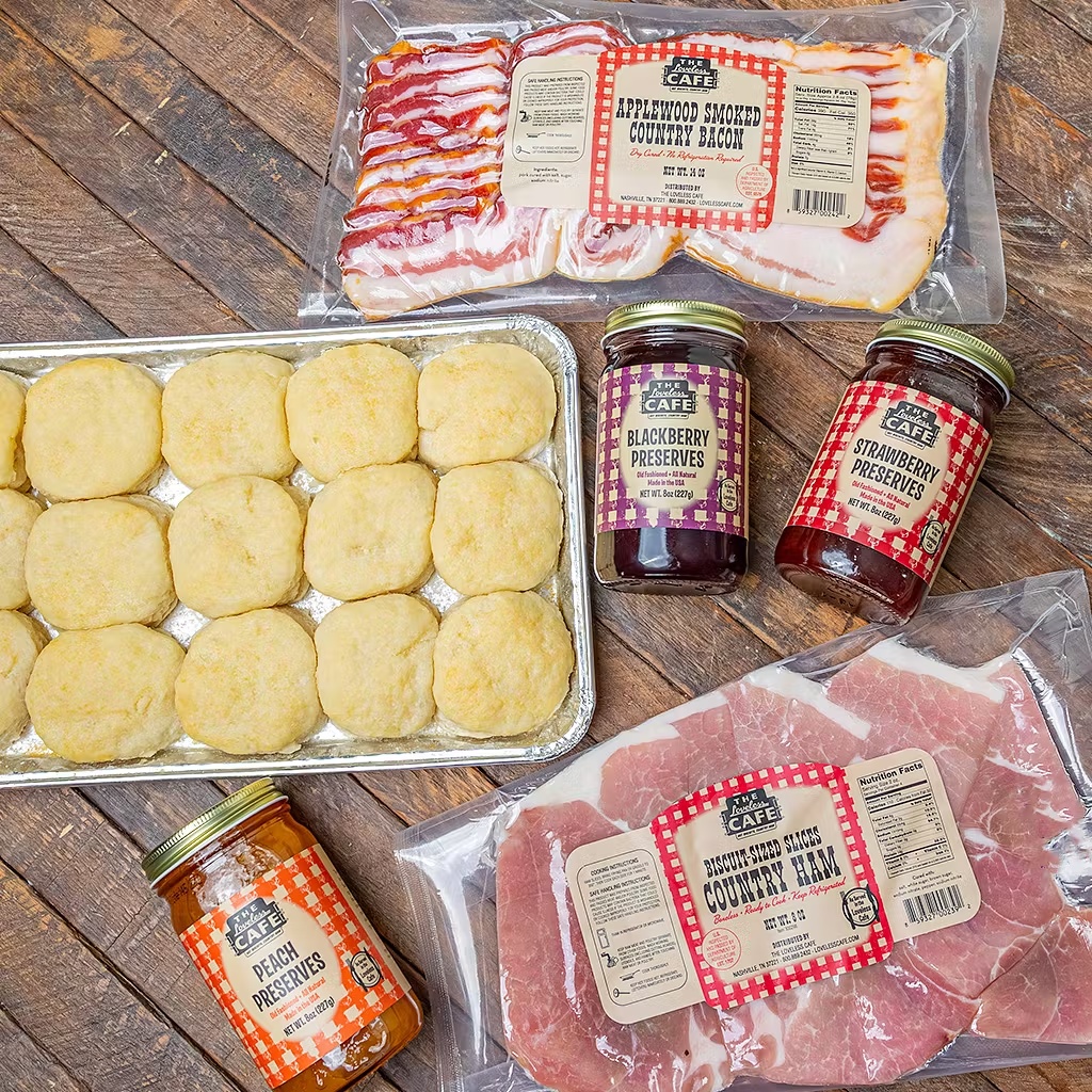 Heat N' Eat Biscuits, Bacon, Ham & Preserves