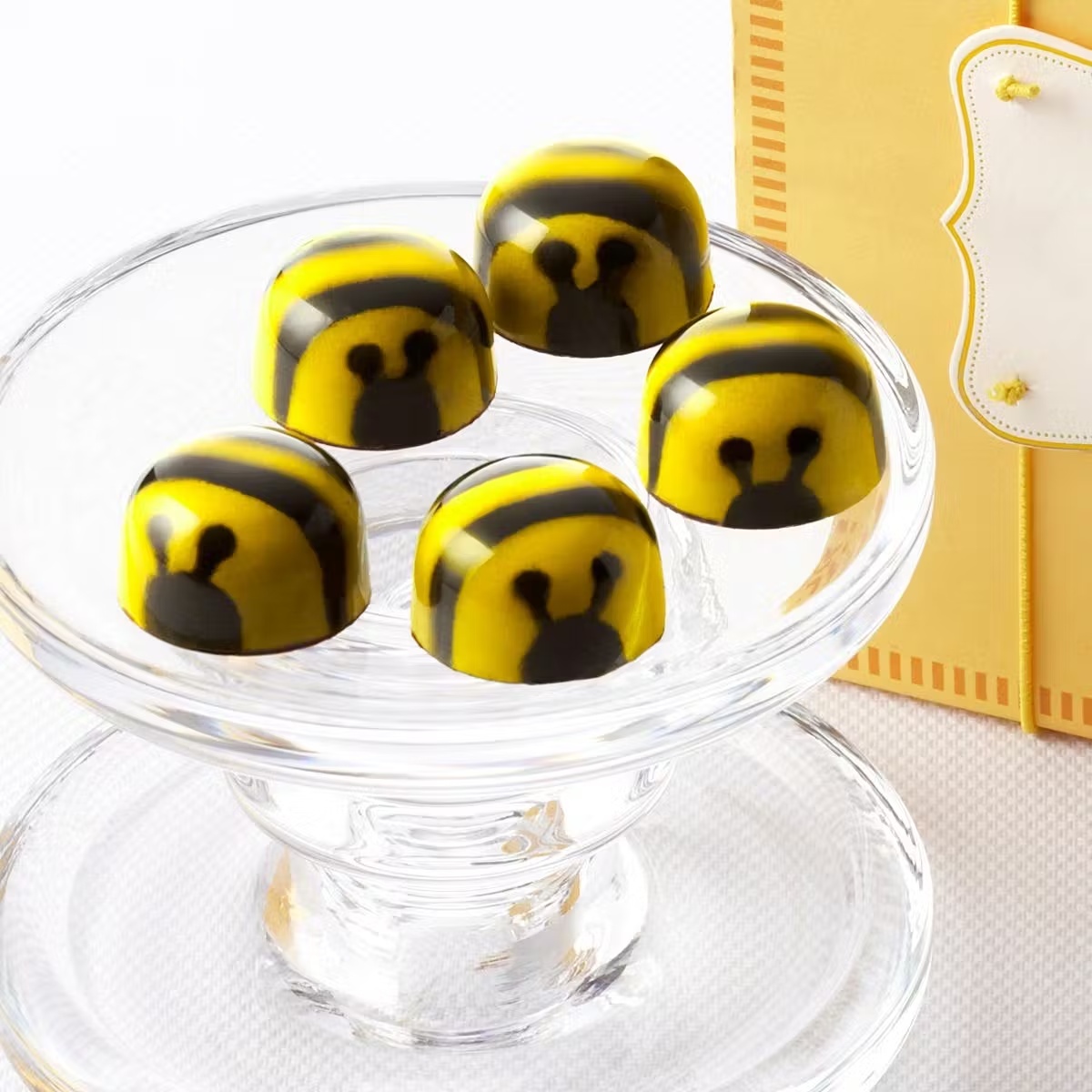 Chocolate Bees With Caramelized Honey Center