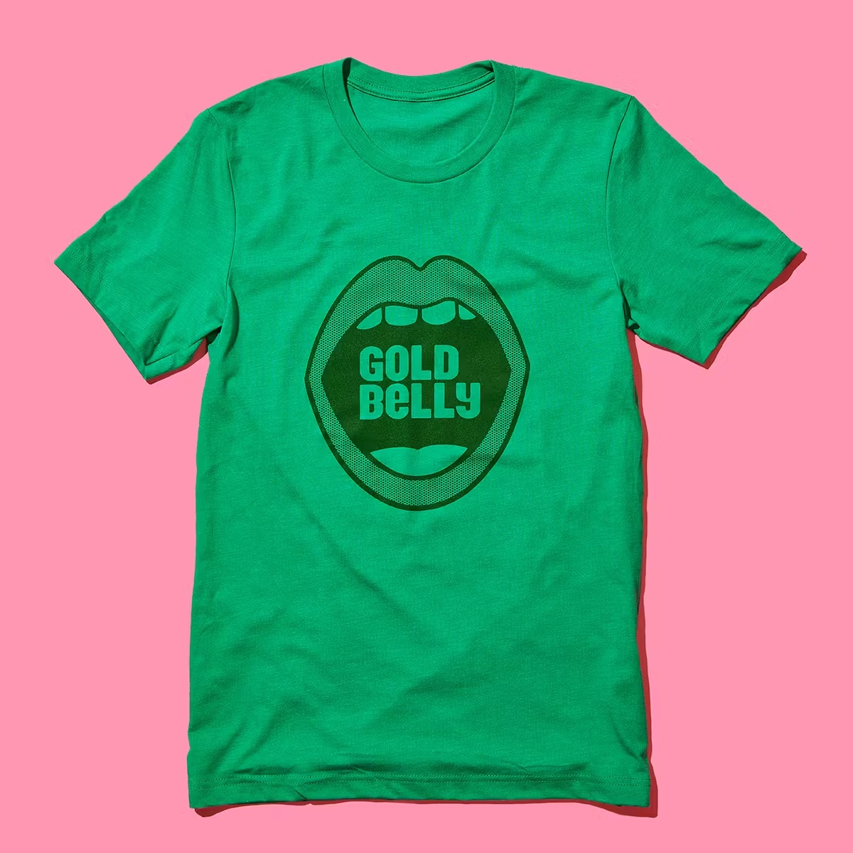 Goldbelly Green Mouth T-Shirt