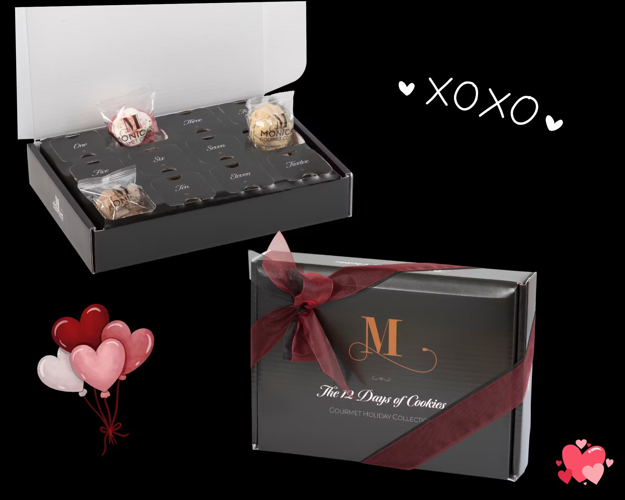 "The 12 Days of Cookies" Valentine's Cookie Sampler - 12 Pack