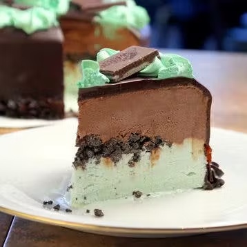 Mint Fudge Ganache Ice Cream Cake