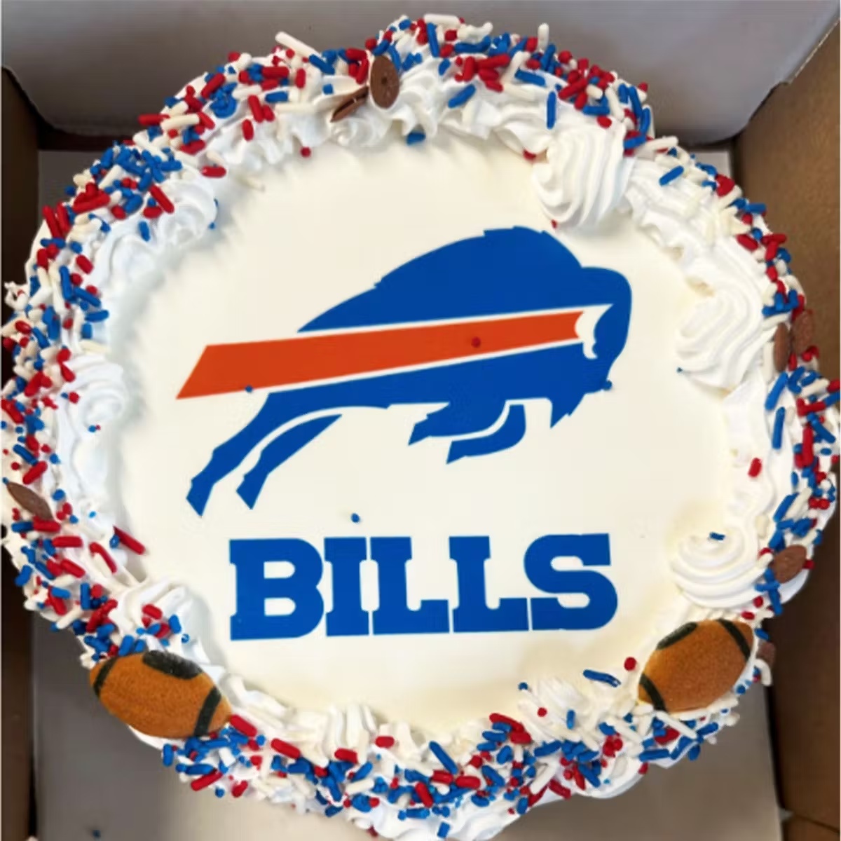Buffalo Bills Ice Cream Cake