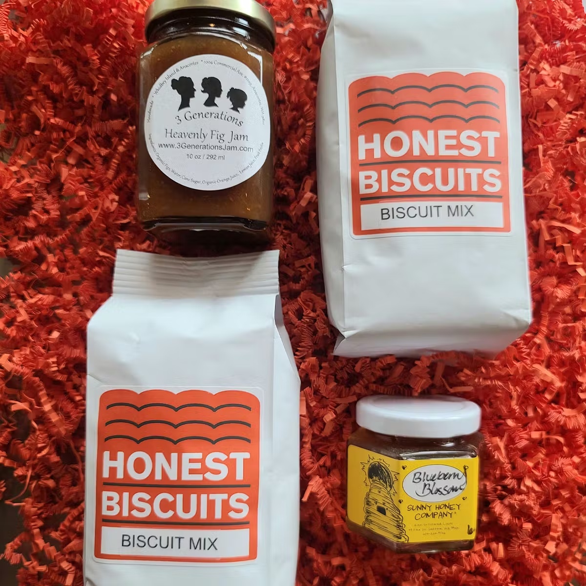 Biscuit Mix + Local Jam + Local Honey Gift Box