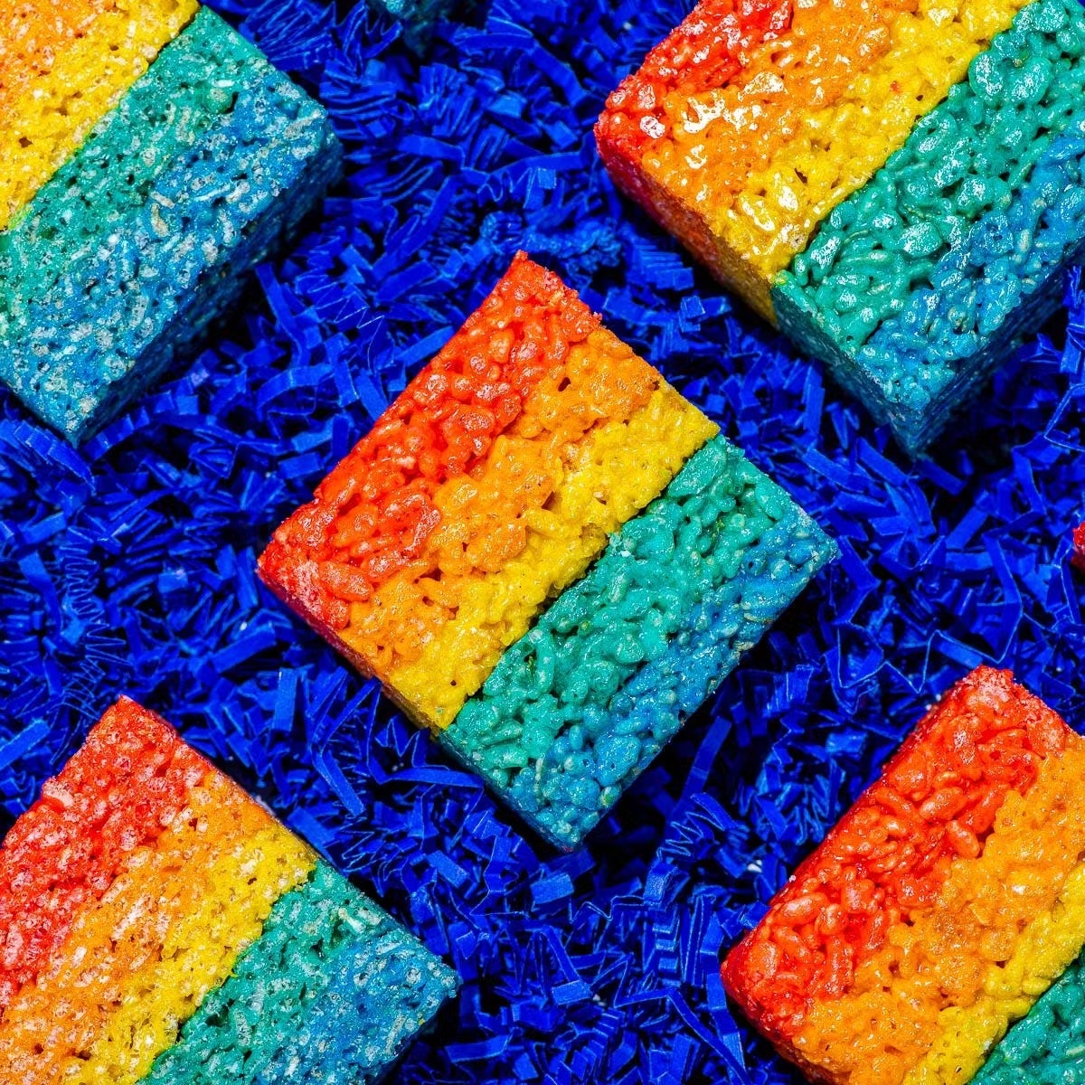 Rainbow Rice Krispie Treats - 12 Pack