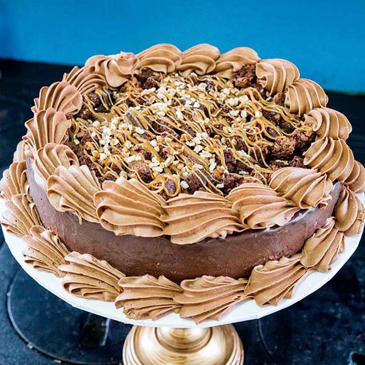 Caramel Brownie Cheesecake