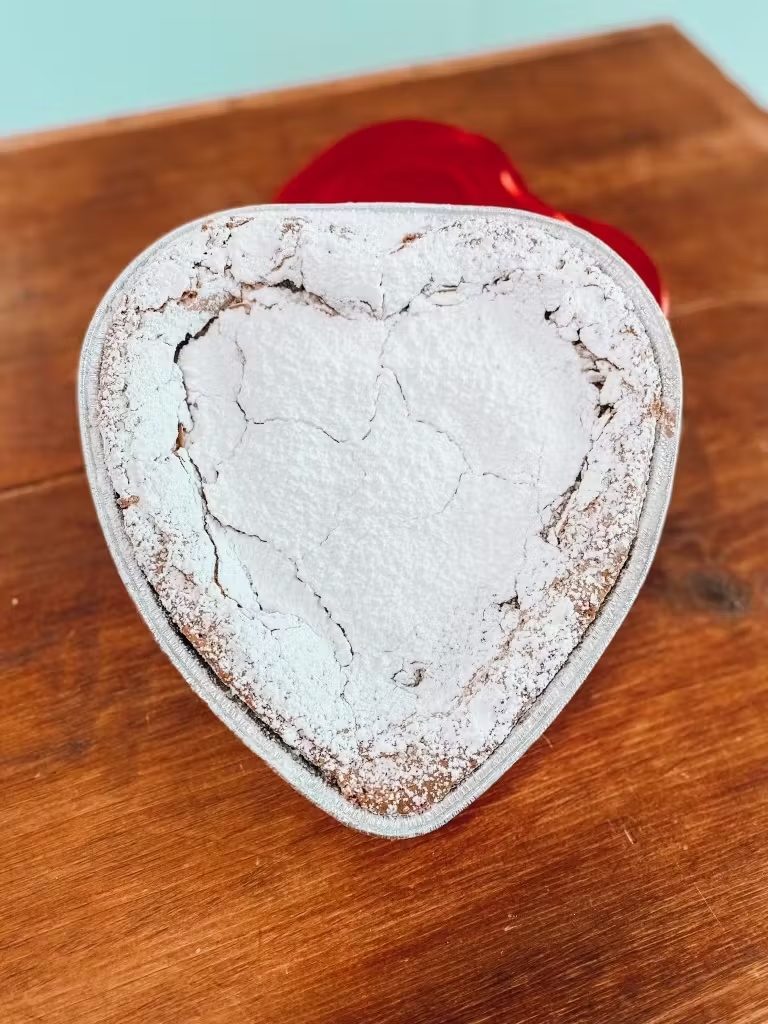 Heart-Shaped Gooey Butter Cake