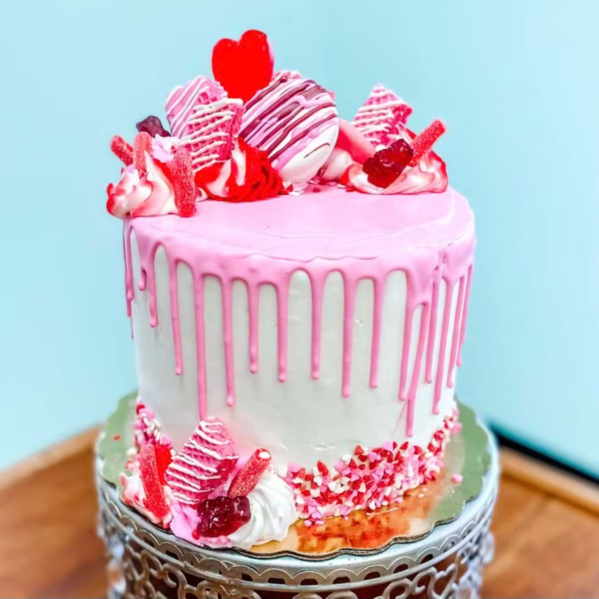 Valentine's Day Candy Cake