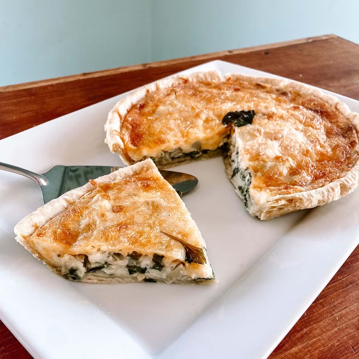 Spinach Artichoke Quiche