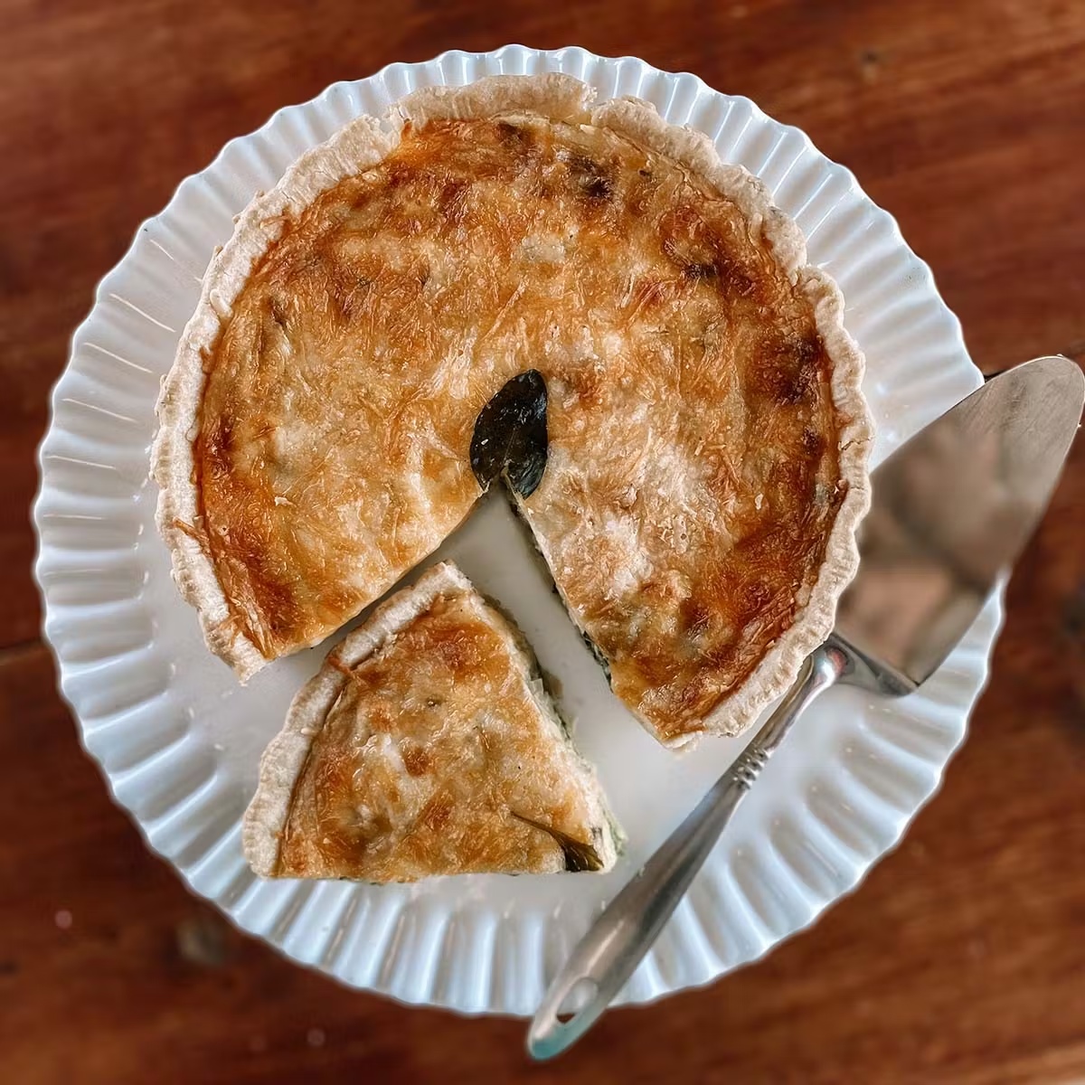 Spinach Artichoke Quiche