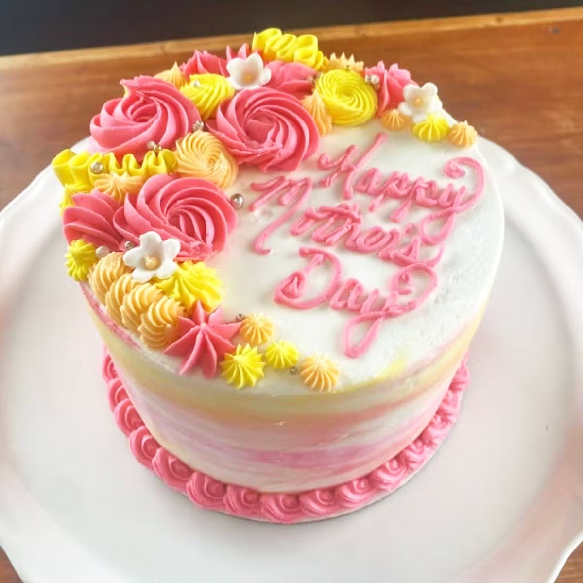 Mother's Day Strawberry Cake