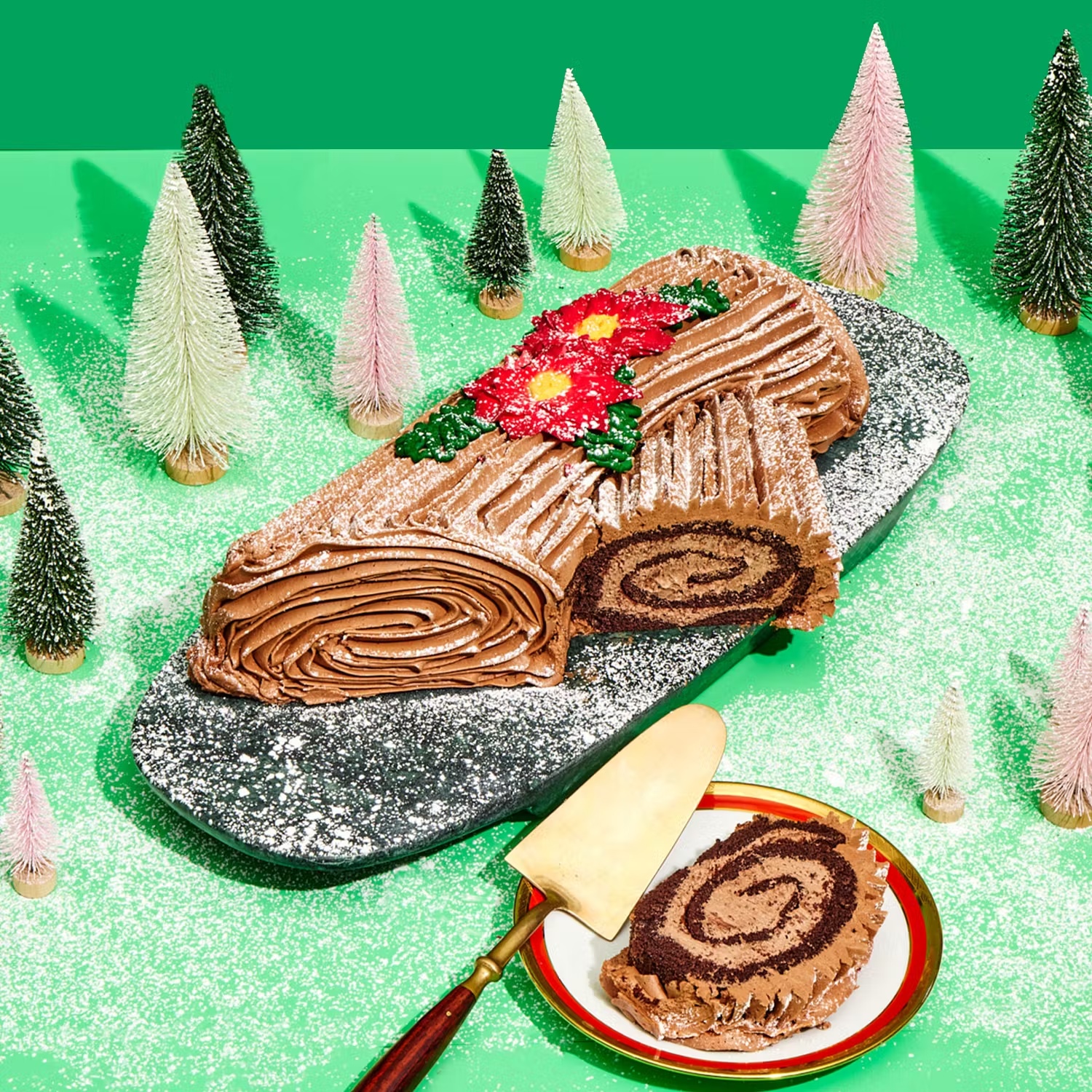 Christmas Yule Log Cake