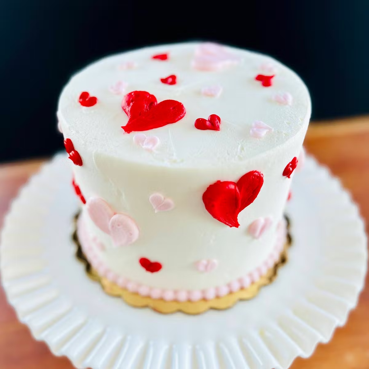 Valentine's Day Chocolate Heart Cake
