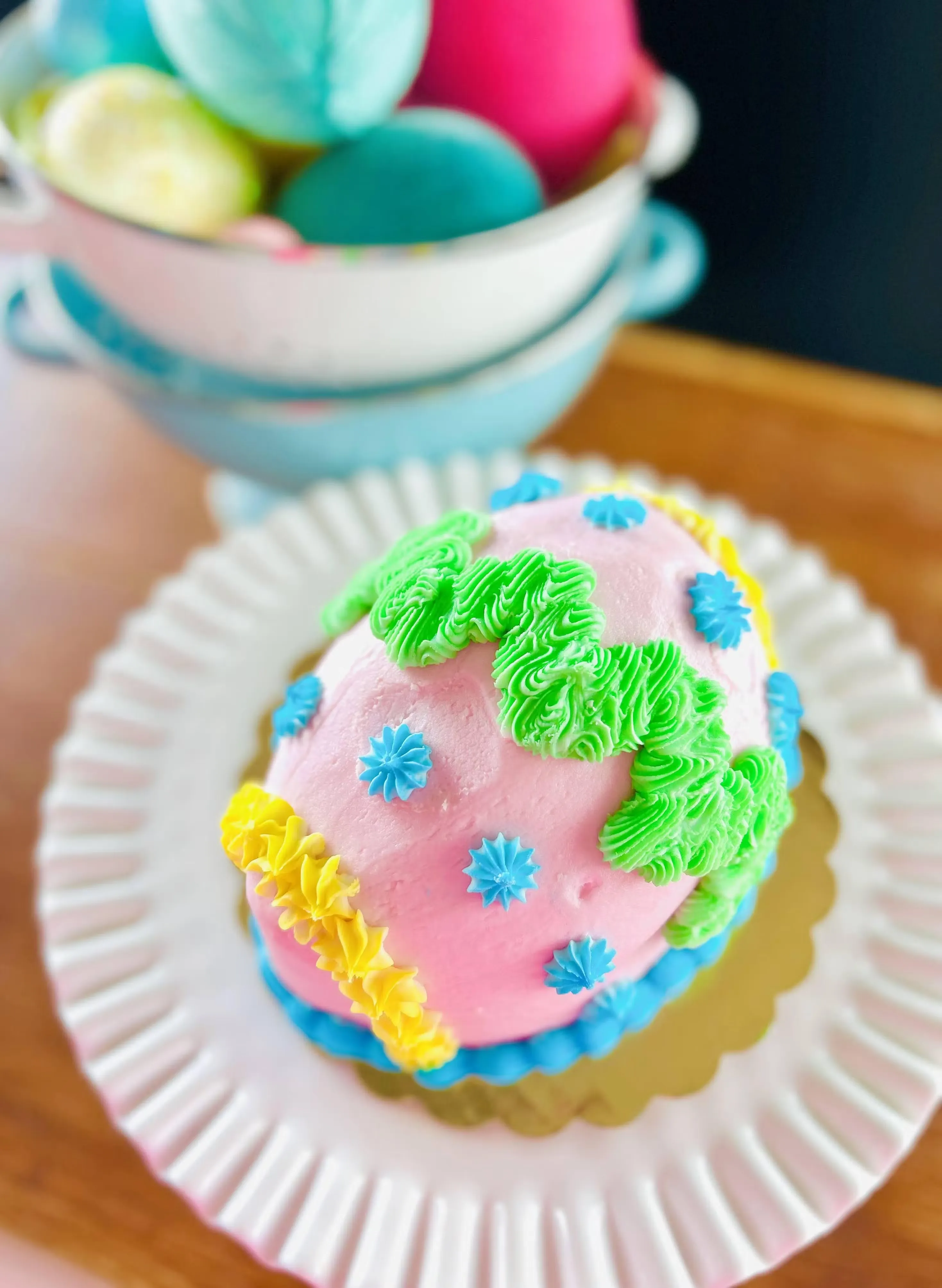 Easter Egg Strawberry Cake