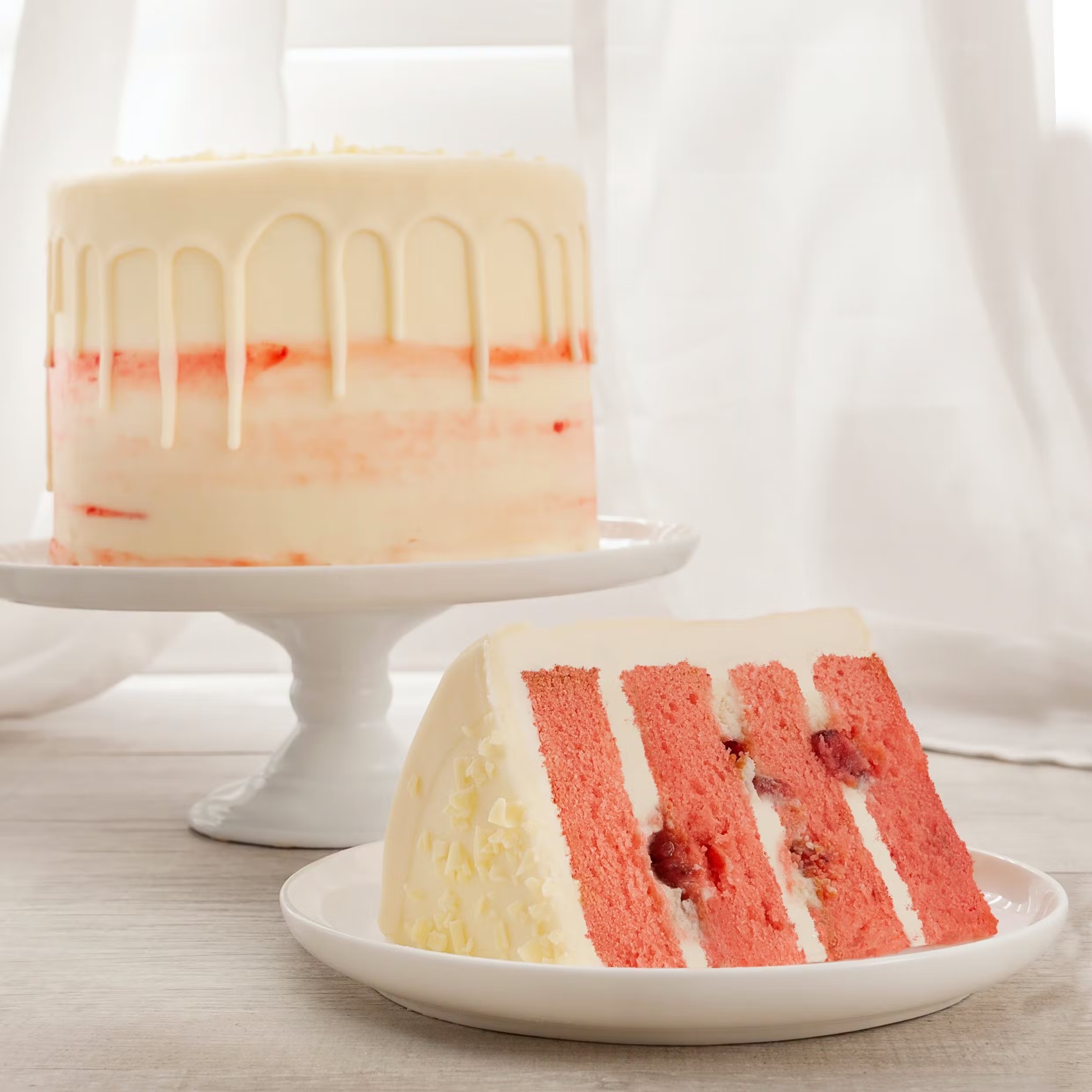 Fresh Strawberry 4-Layer Cake