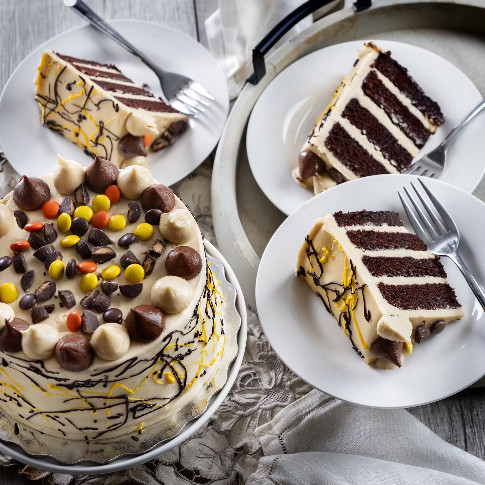 Peanut Butter Cup 4-Layer Cake