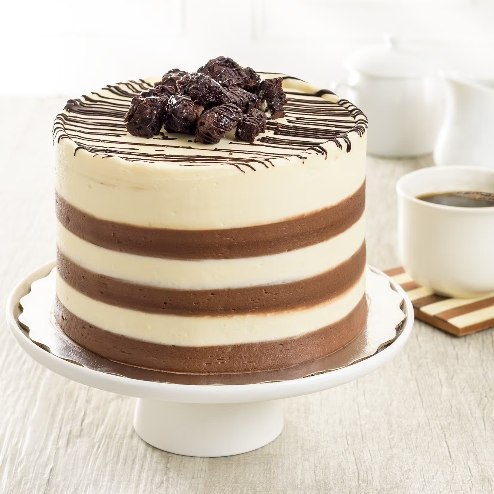 Brownie Cheesecake Layer Cake