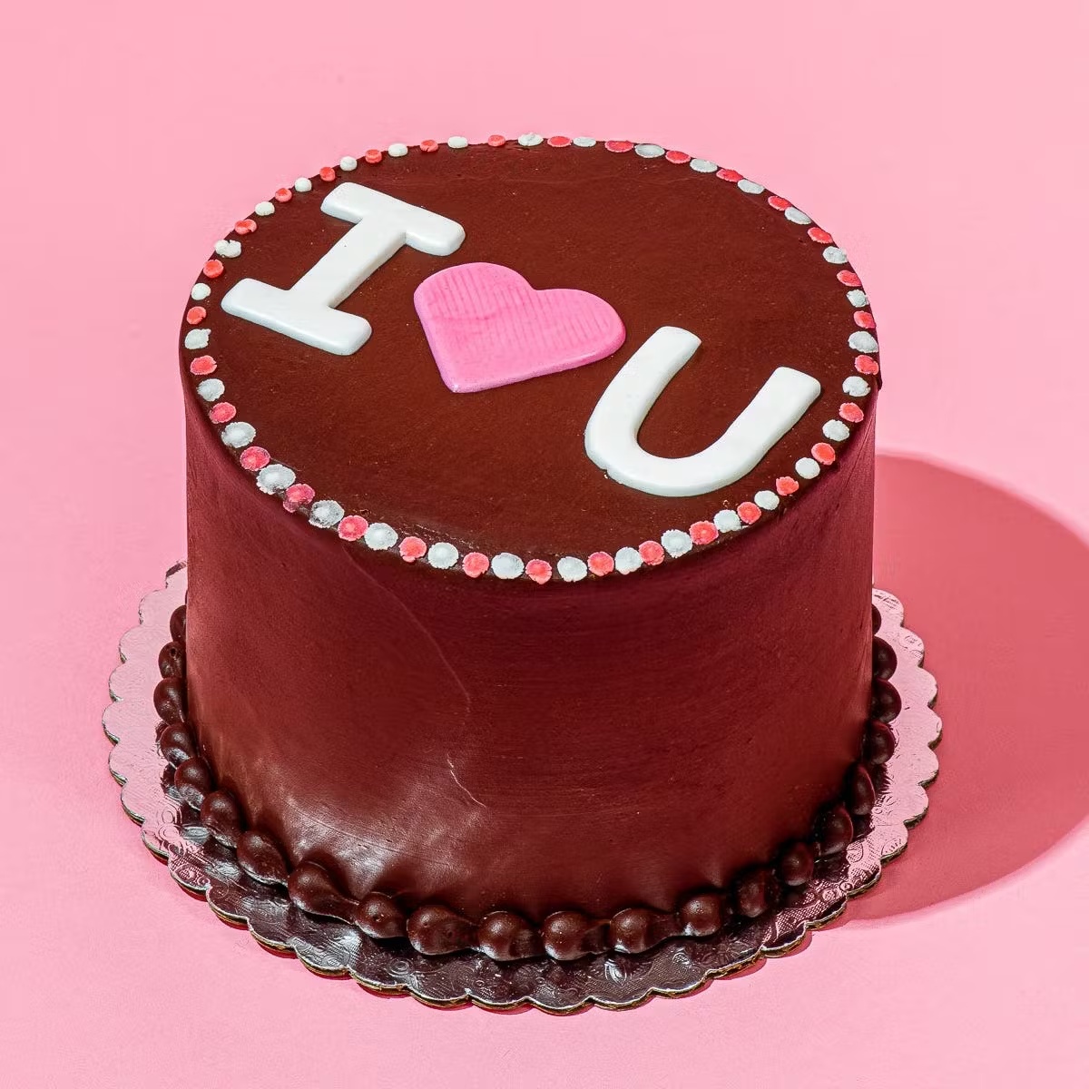 "I Heart U" Cake