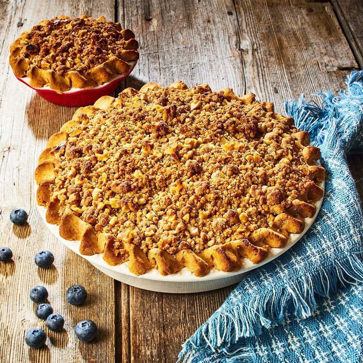 Gluten Free Blueberry Apple Crumb Pie