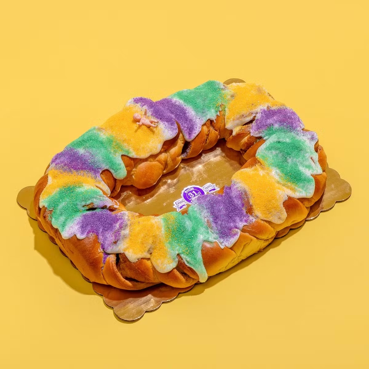 Traditional New Orleans King Cake