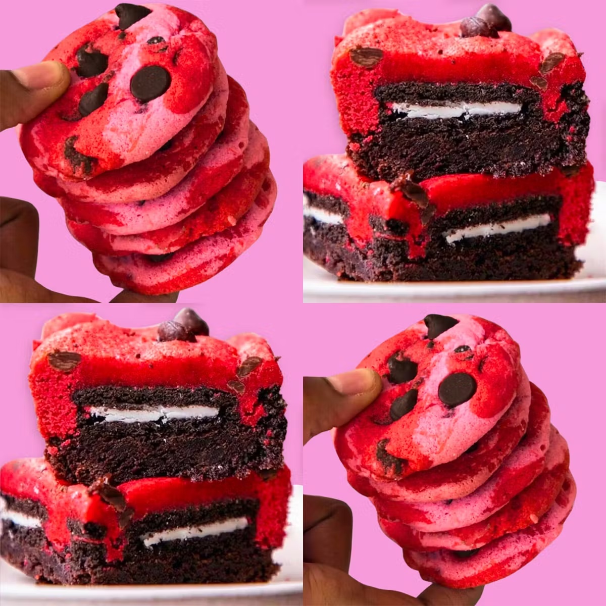 Valentine's Day Oreo Brookie + Cookie Combo - 16 Pack