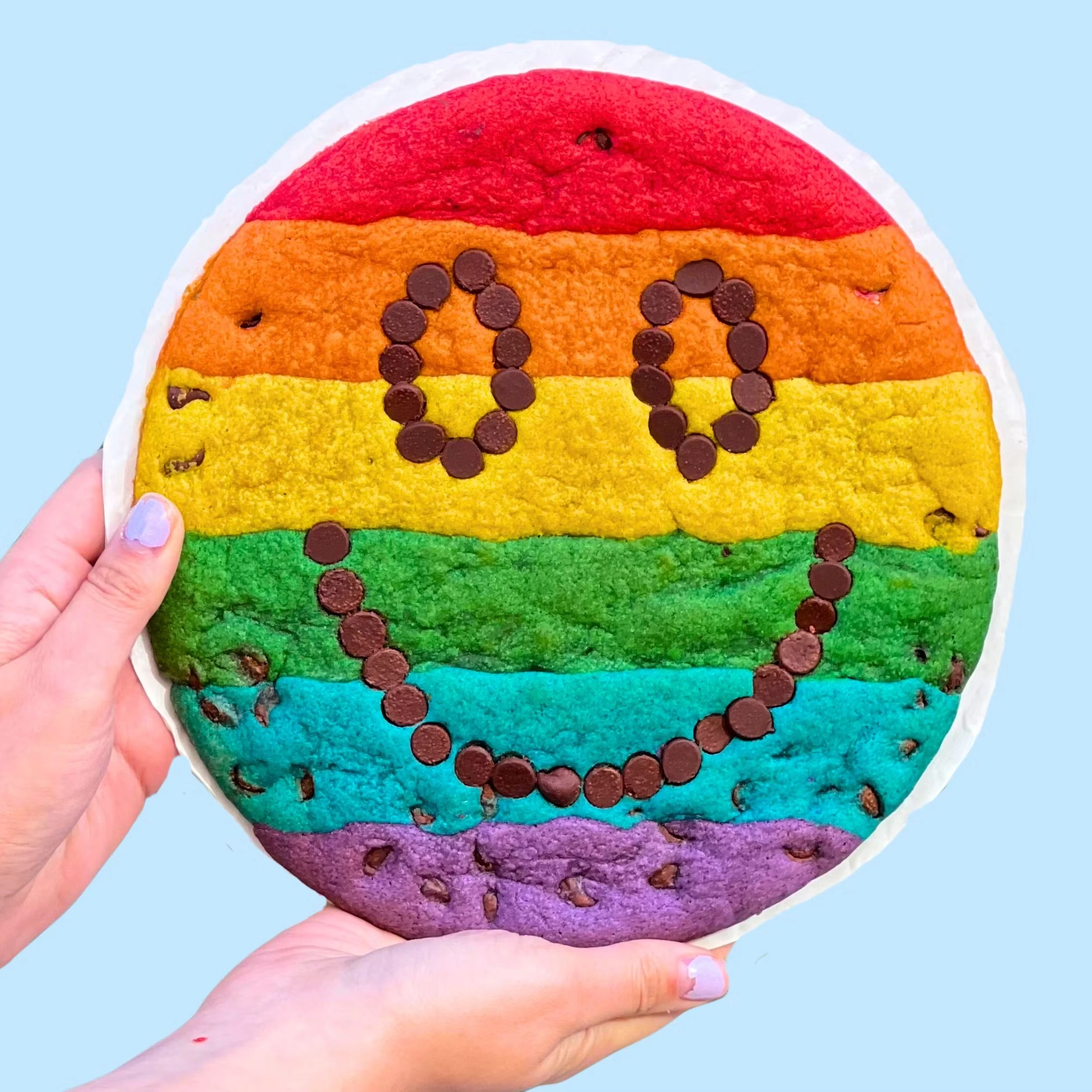 Proud & Happy Chocolate Chip Cookie Cake