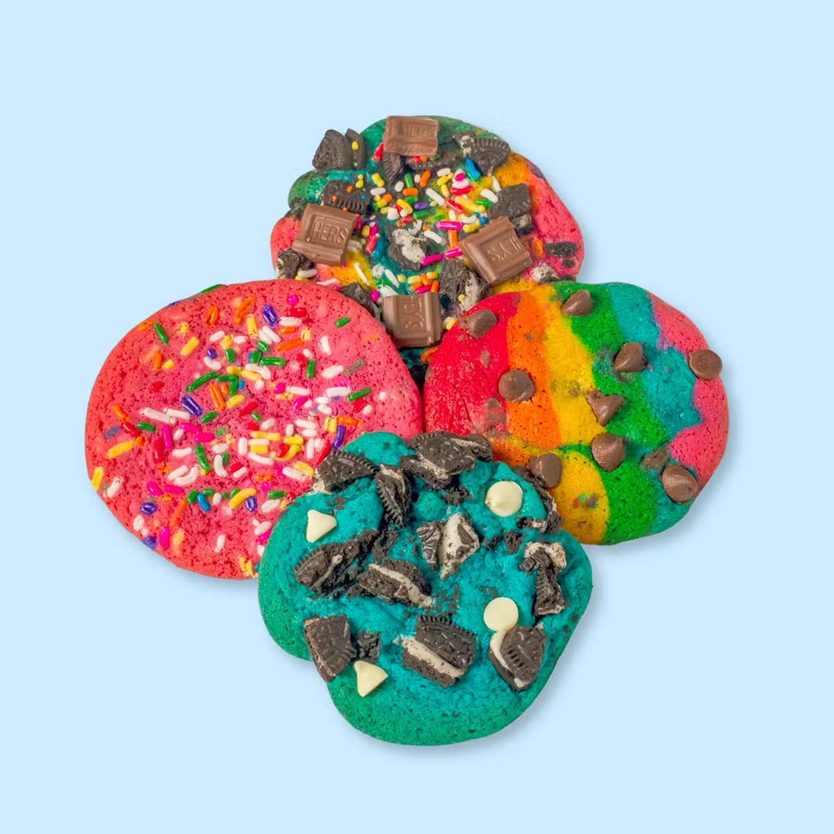 Assorted Rainbow Cookie Box - 8 Pack