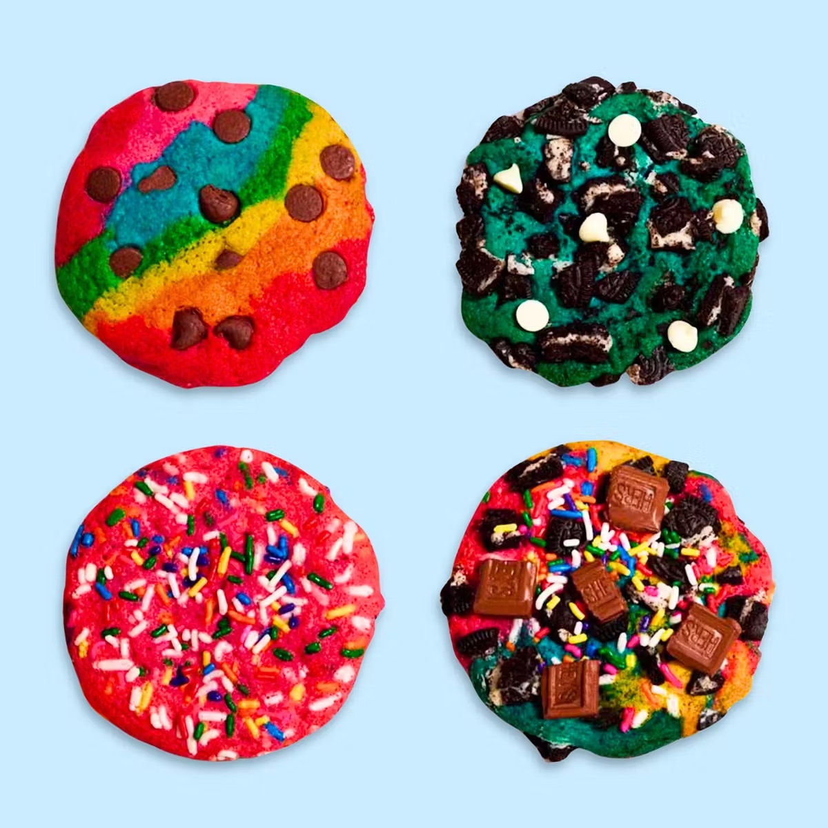 Assorted Rainbow Cookie Box - 8 Pack