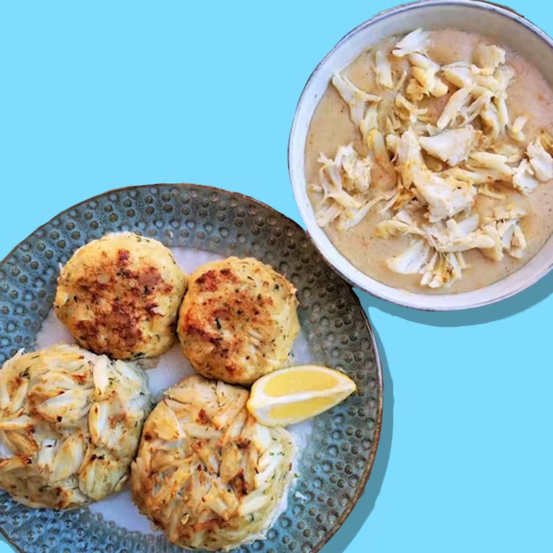 Crab Cake + Crab Bisque + Crab Dip