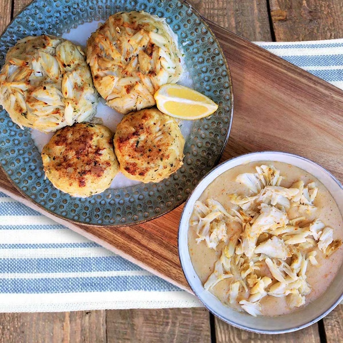 Crab Cake + Crab Bisque + Crab Dip