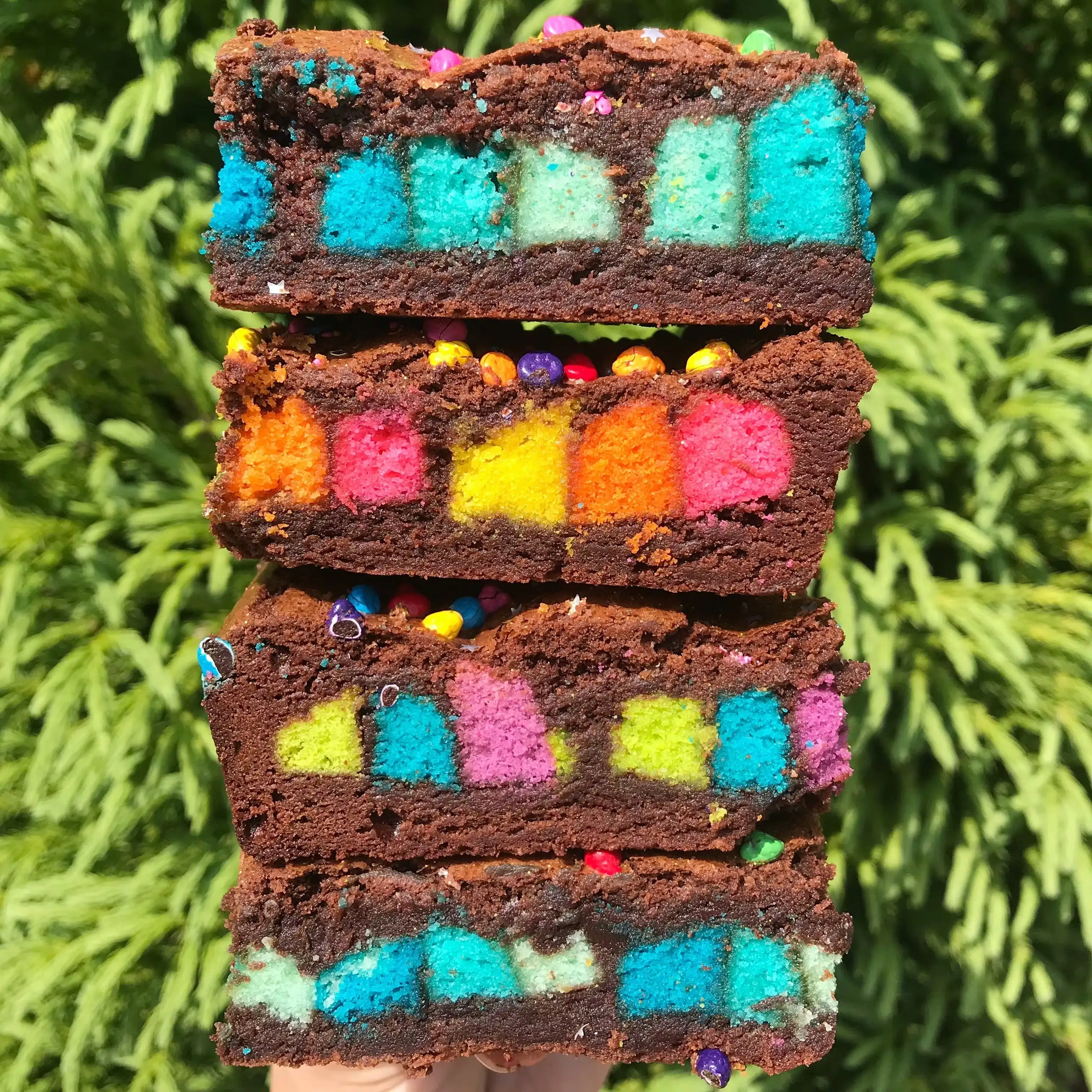 Rainbow Cookie Brownies - 6 Pack