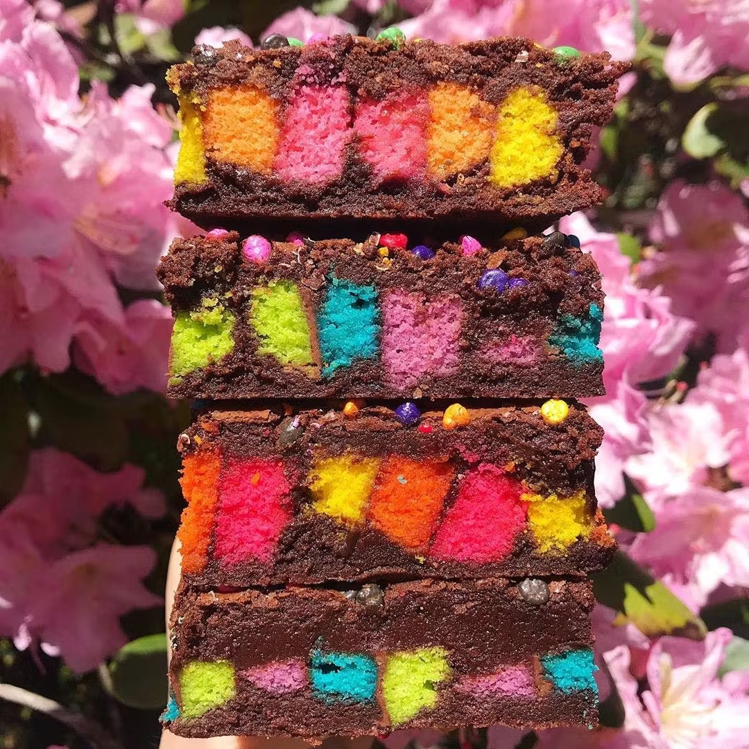 Rainbow Cookie Brownies - 12 Pack