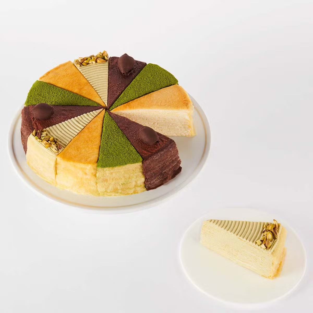 Slice of the Best Mille CrÃªpes Cake: Celebration Collection