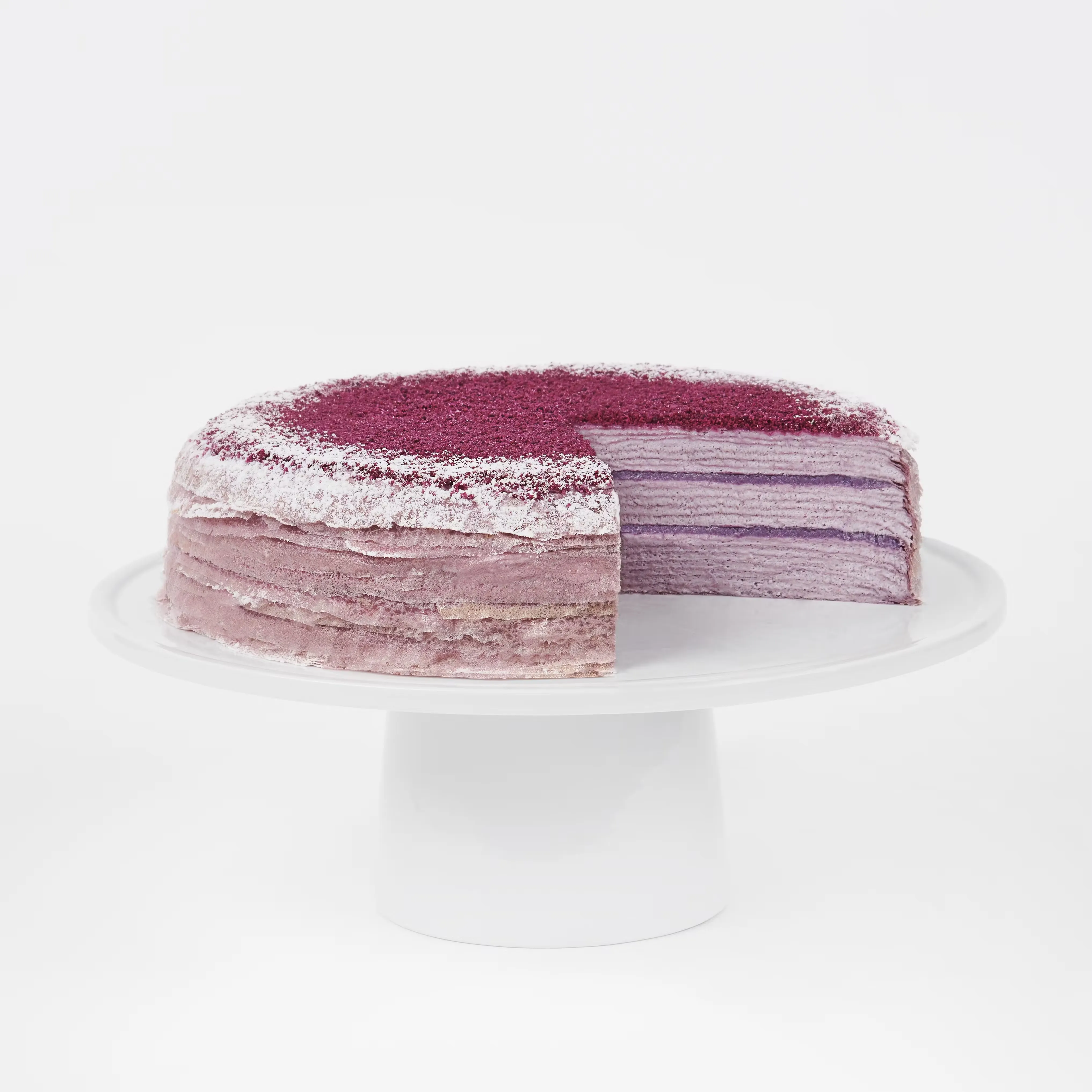 Purple Yam "Ube" Mille CrÃªpes Cake