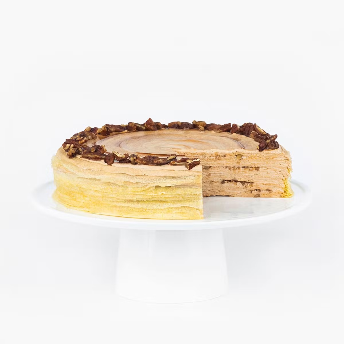 Butter Pecan Mille CrÃªpes Cake