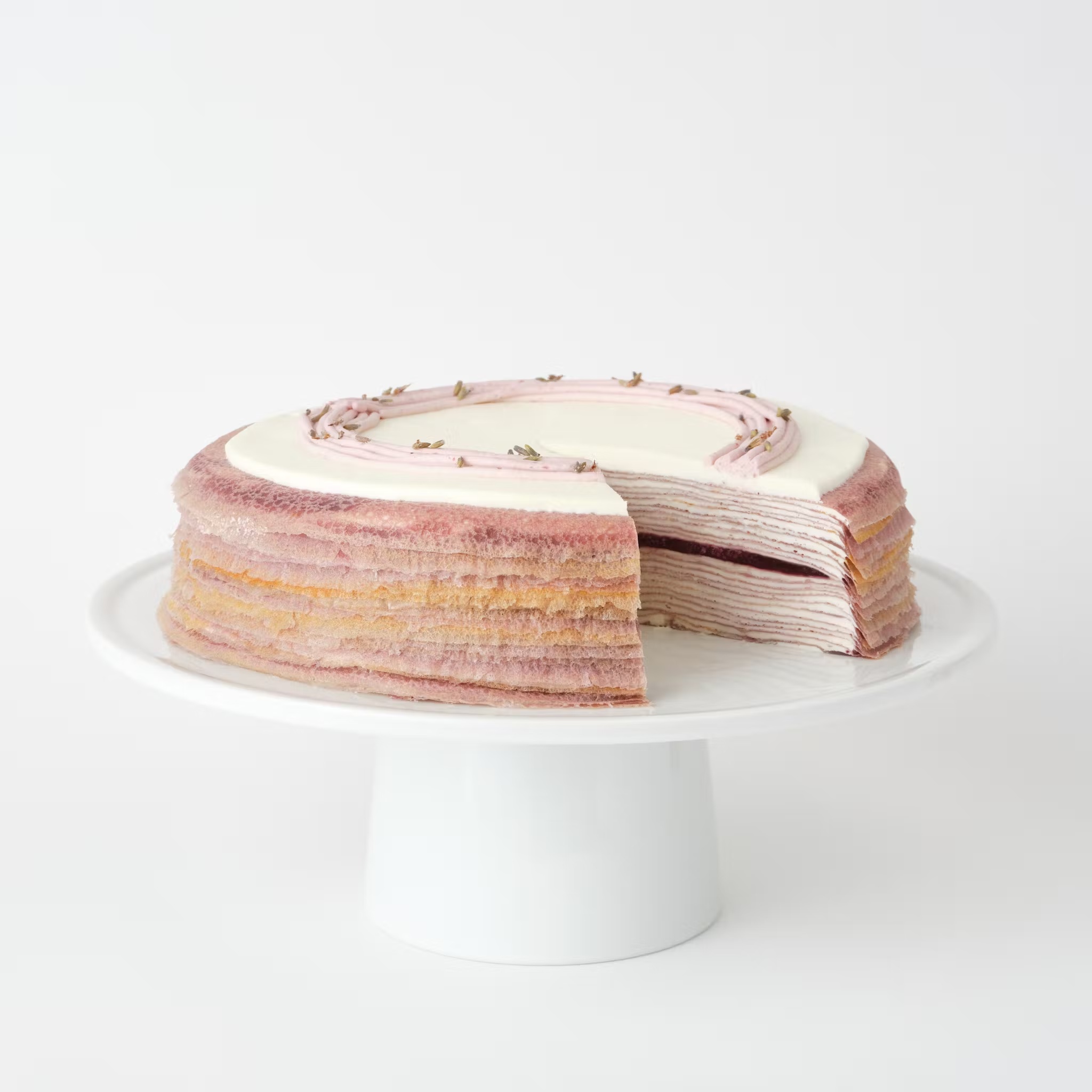 Lavender Mille CrÃªpes Cake