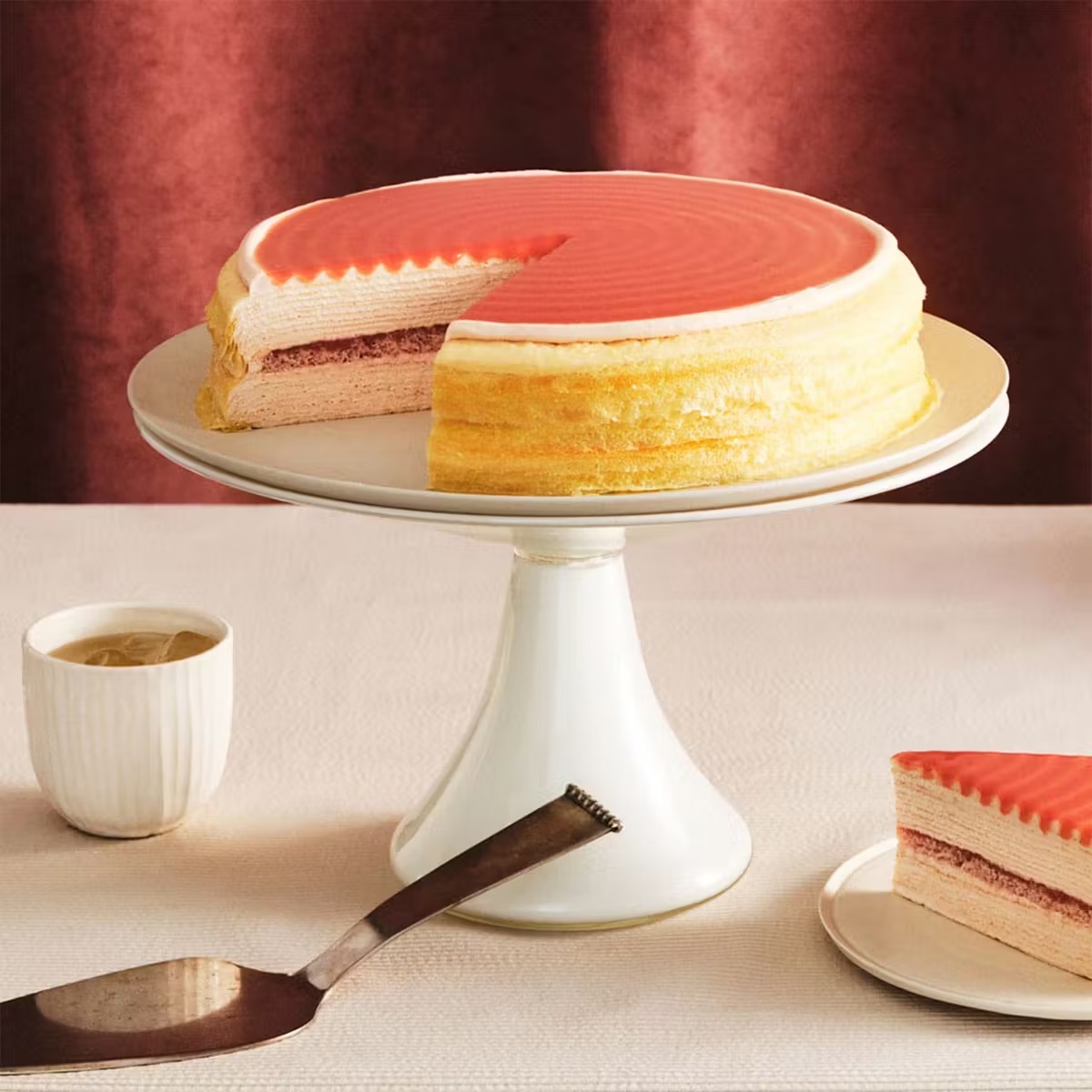 Guava Mille Crêpes Cake
