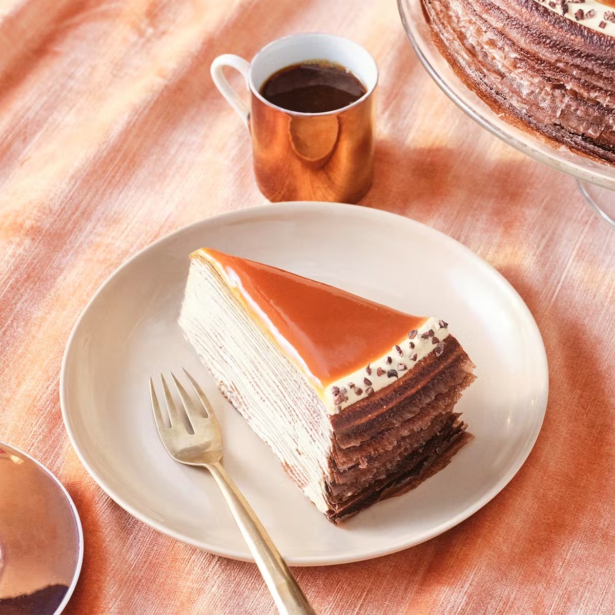 Salted Caramel Mille CrÃªpes Cake