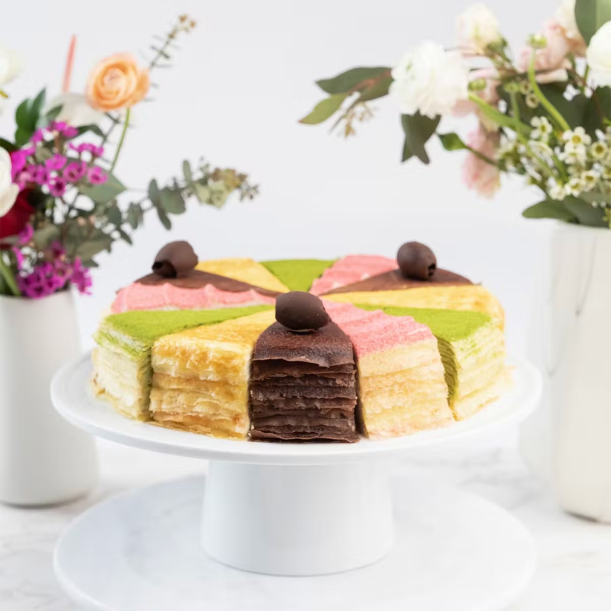 "Slice of the Best" Mille CrÃªpes Cake: Passion Collection
