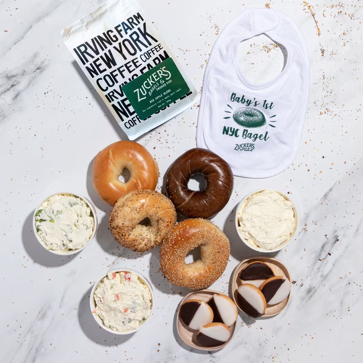 "Welcome Baby" Bagel Kit for 4