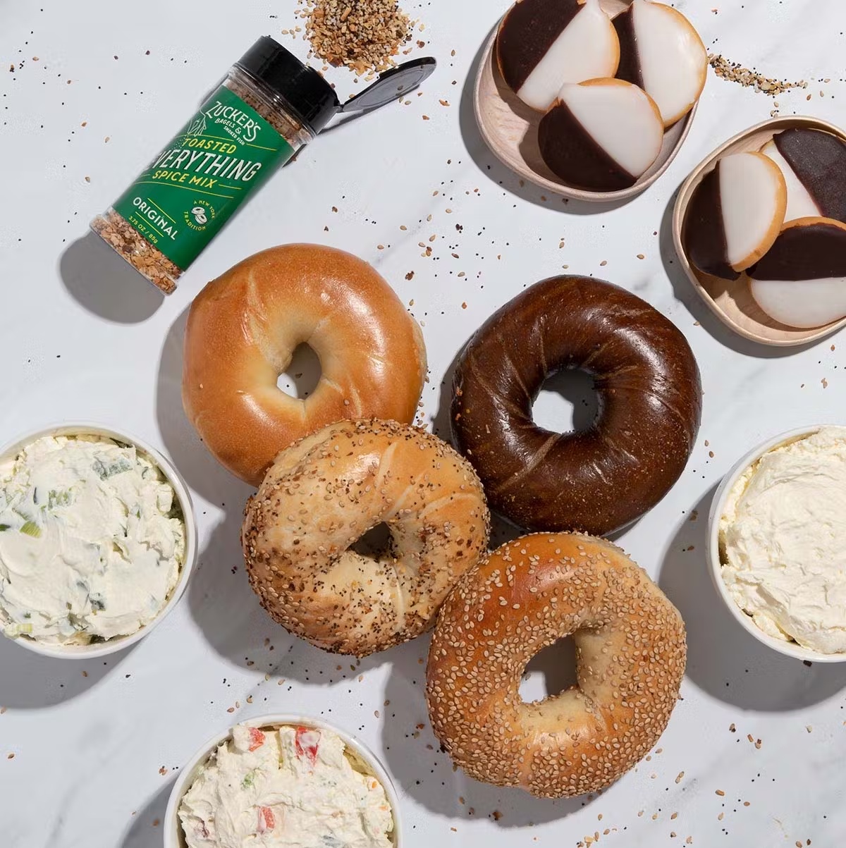 "Welcome Baby" Bagel Kit for 4