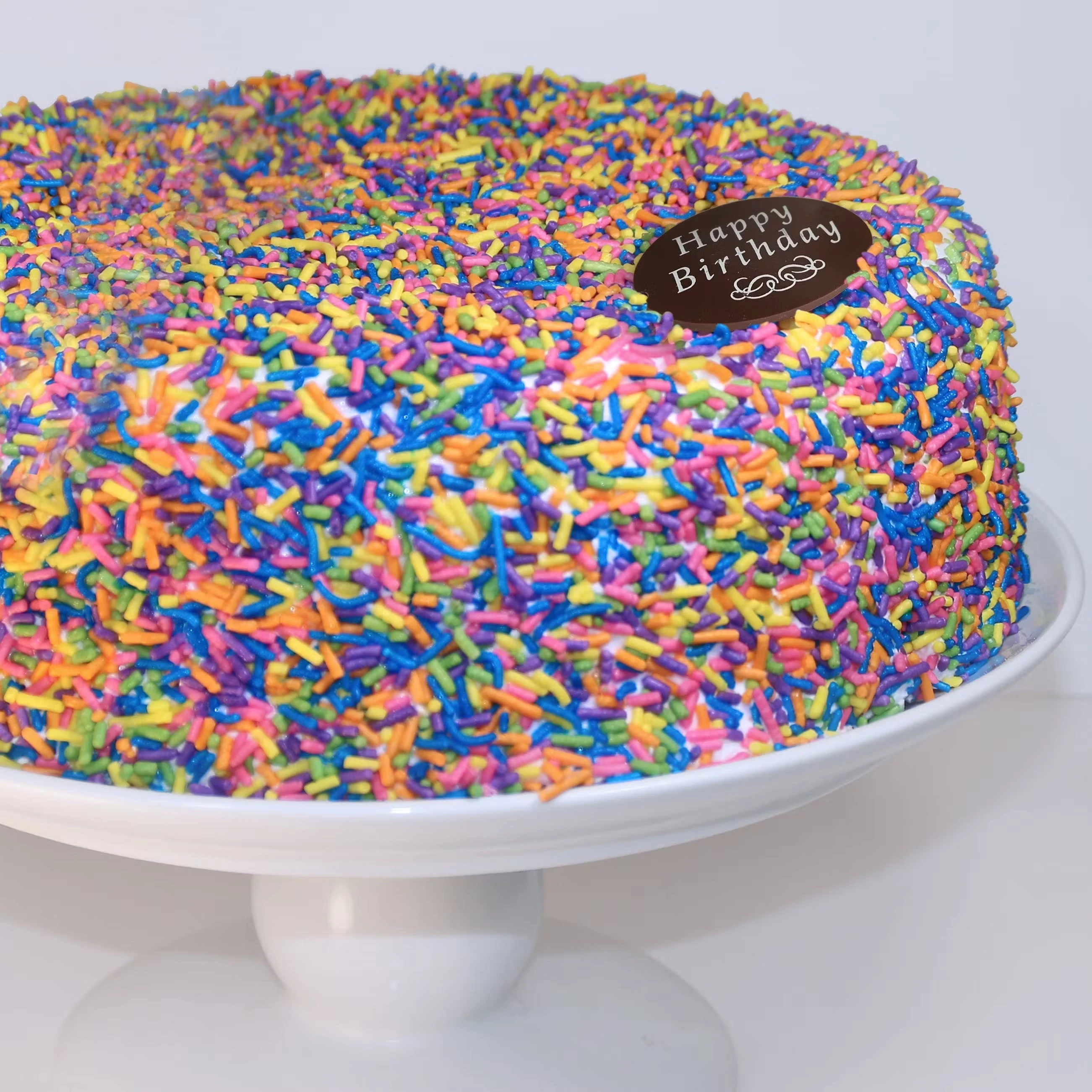 Sprinkle "Happy" Cake