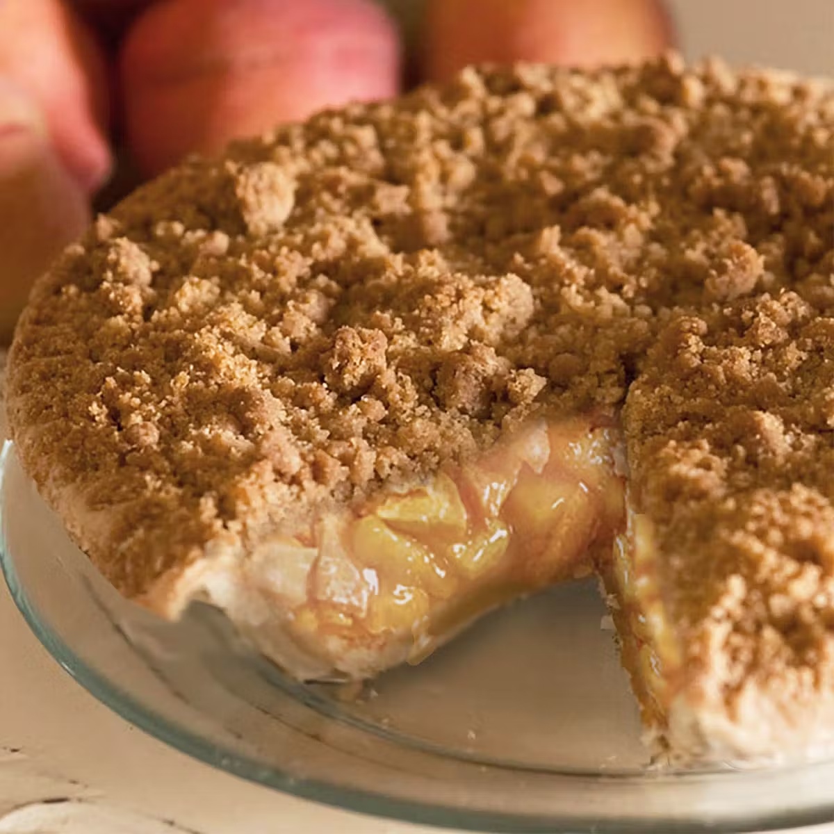 Peach Crumb Pie
