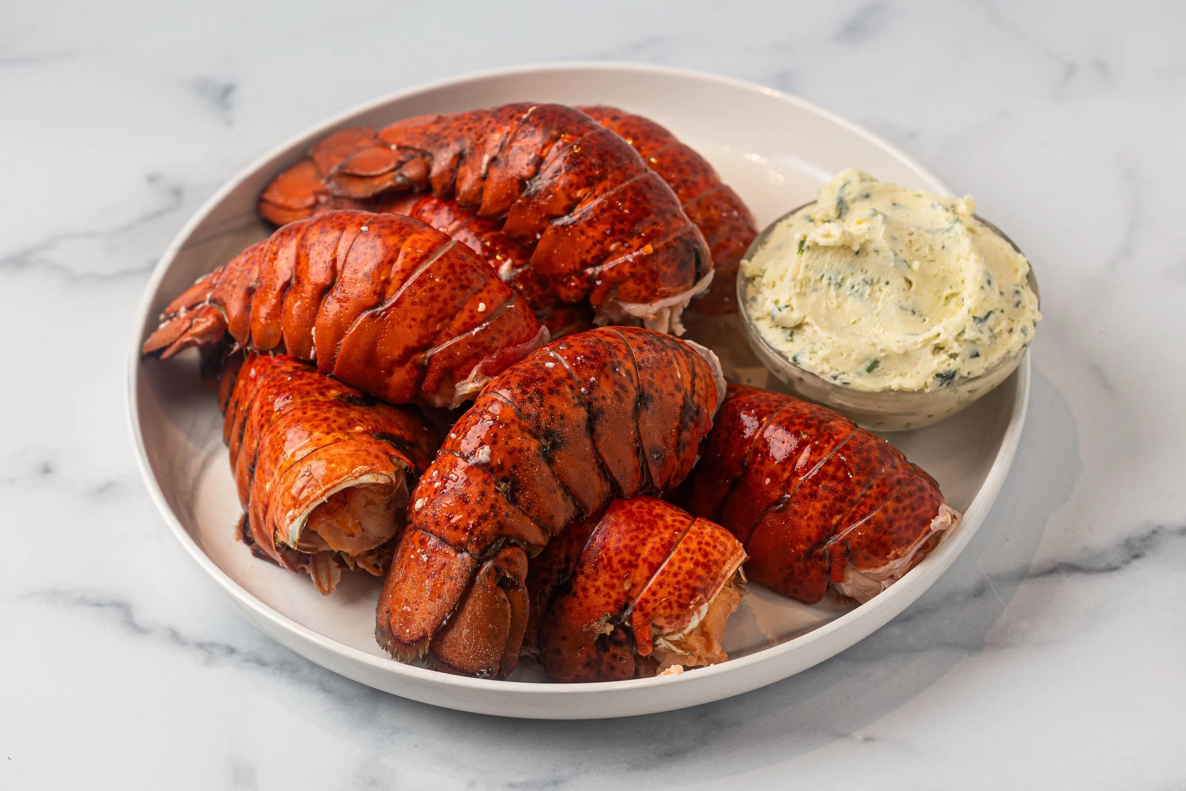 Lobster Tail + Garlic Herb Butter - 8 Pack