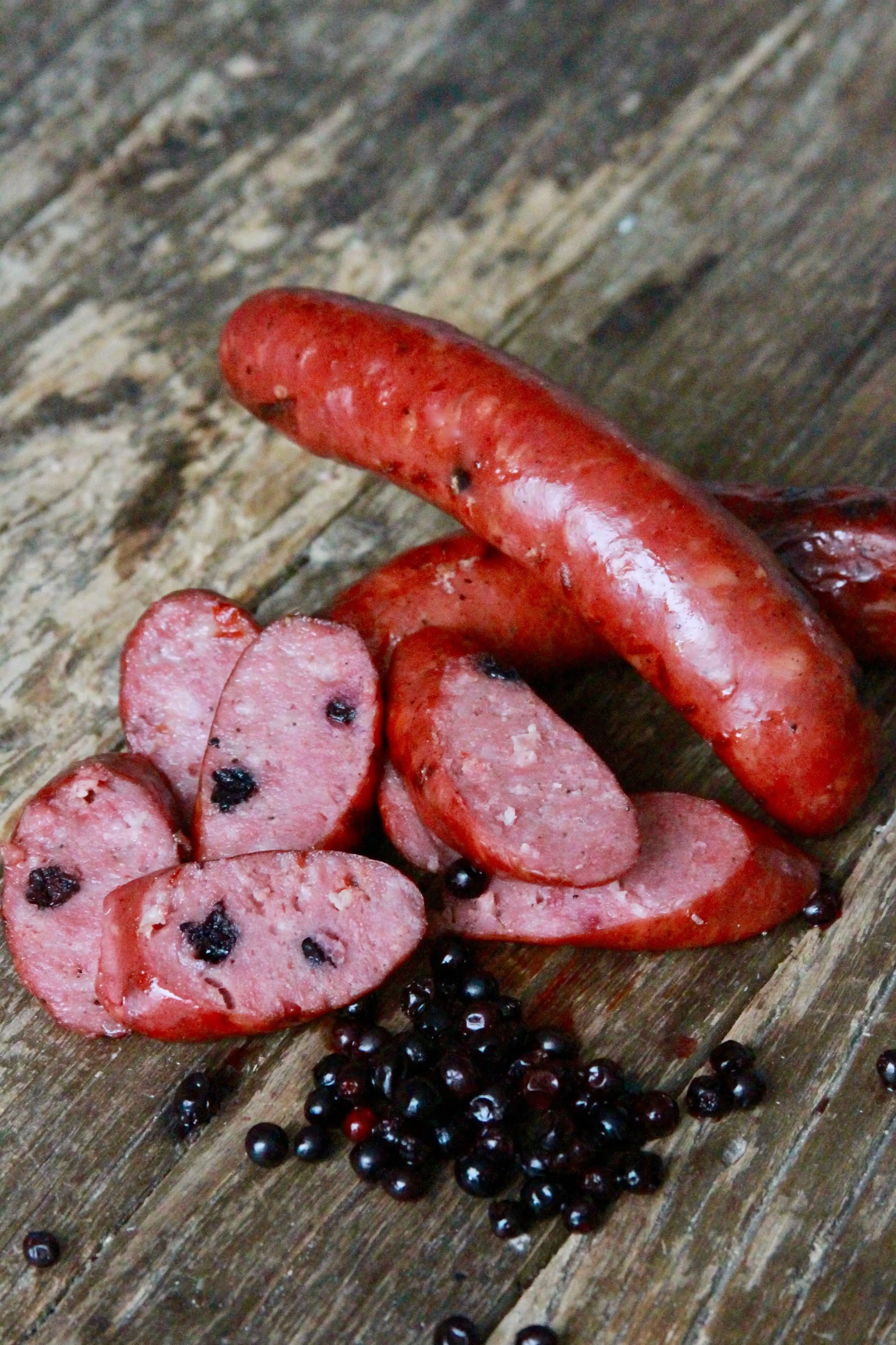 Bison Huckleberry Sausage - 16 Pack