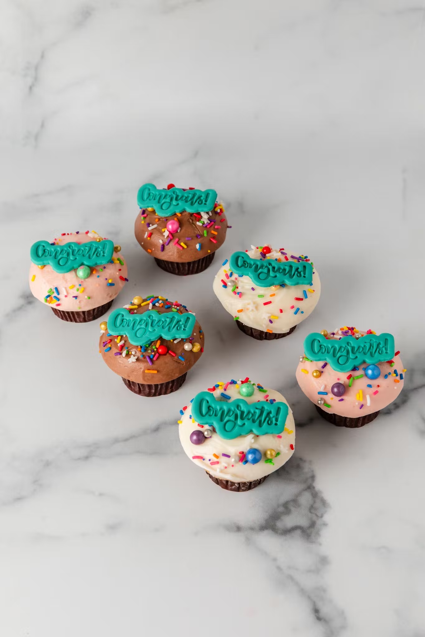 "Congrats" Cupcake Dozen