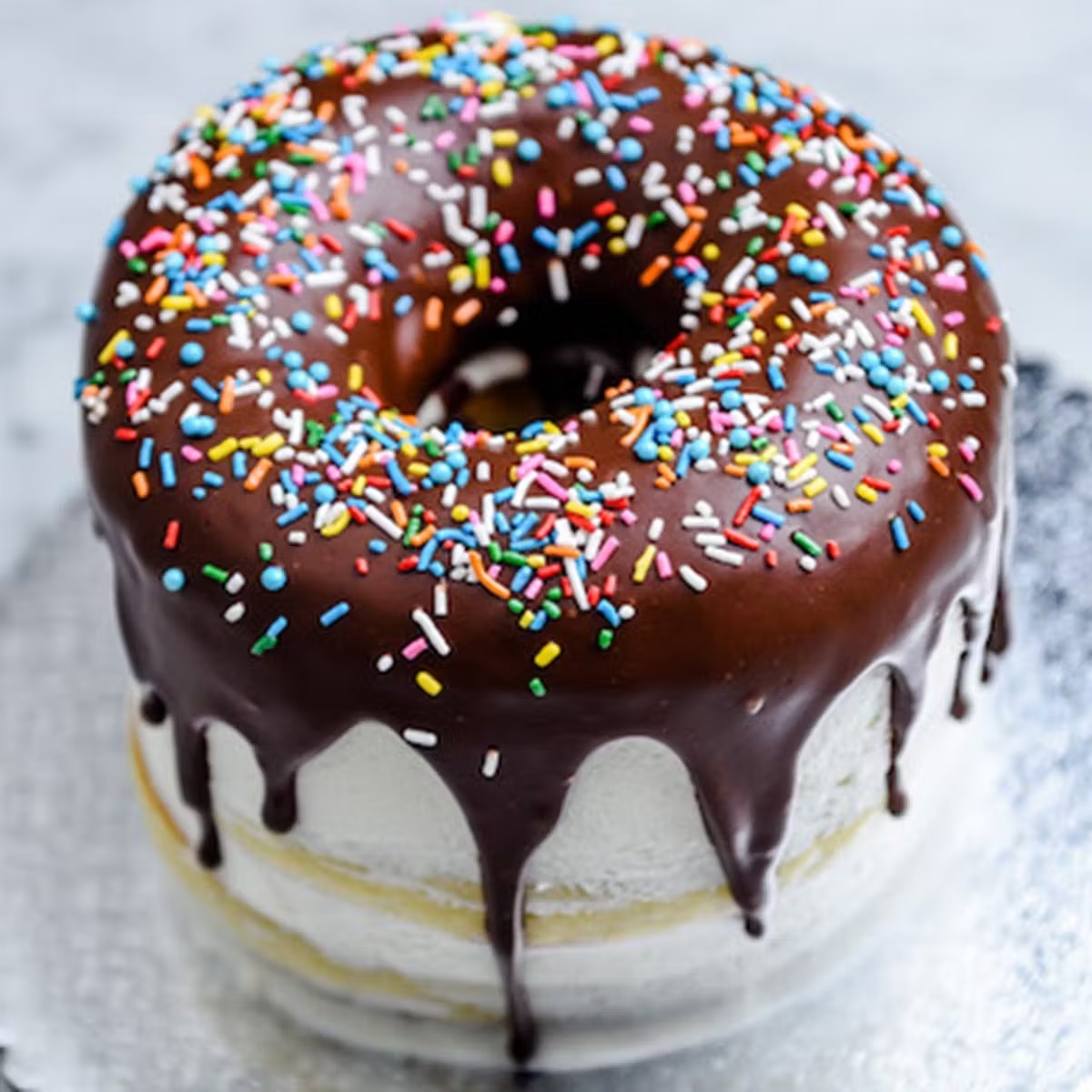 Chocolate Jumbo Donut Cake