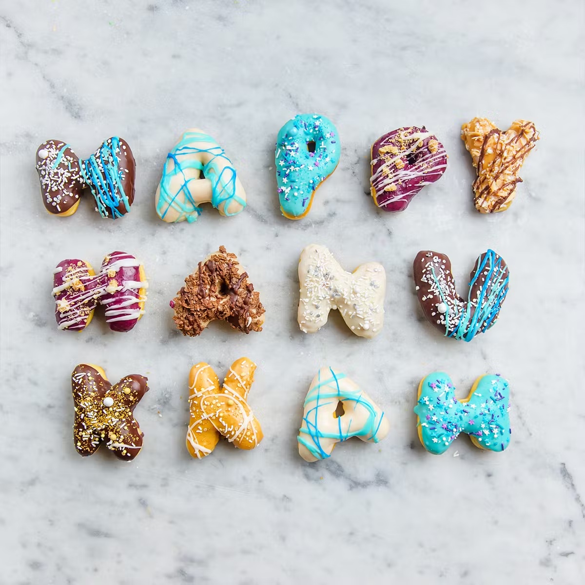 "Happy Hanukkah" Message Donuts