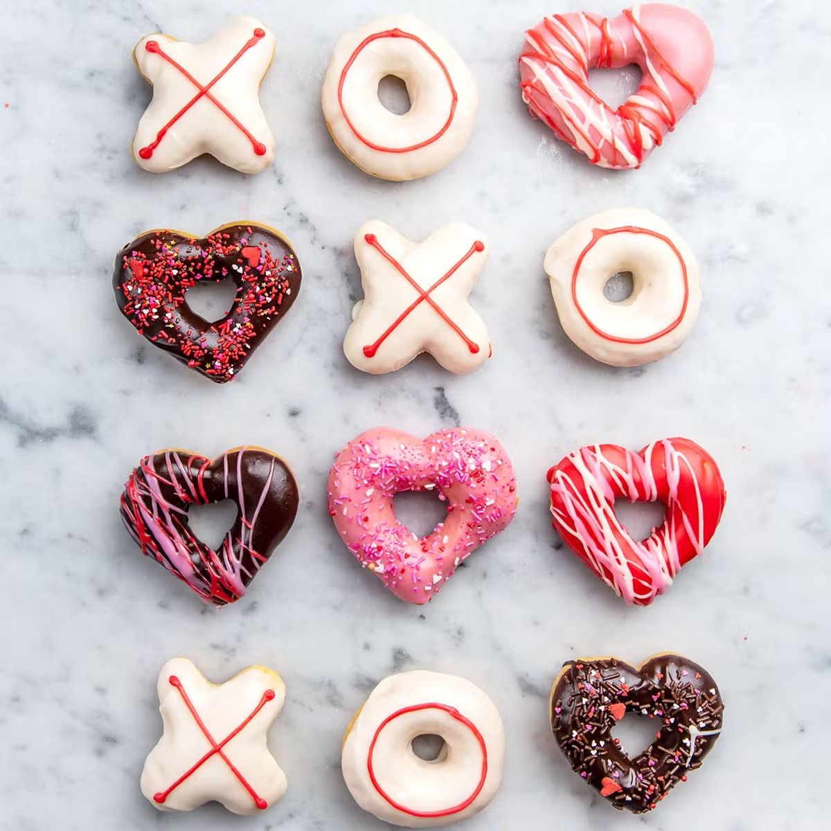 "XOXO" Valentine's Day Donuts