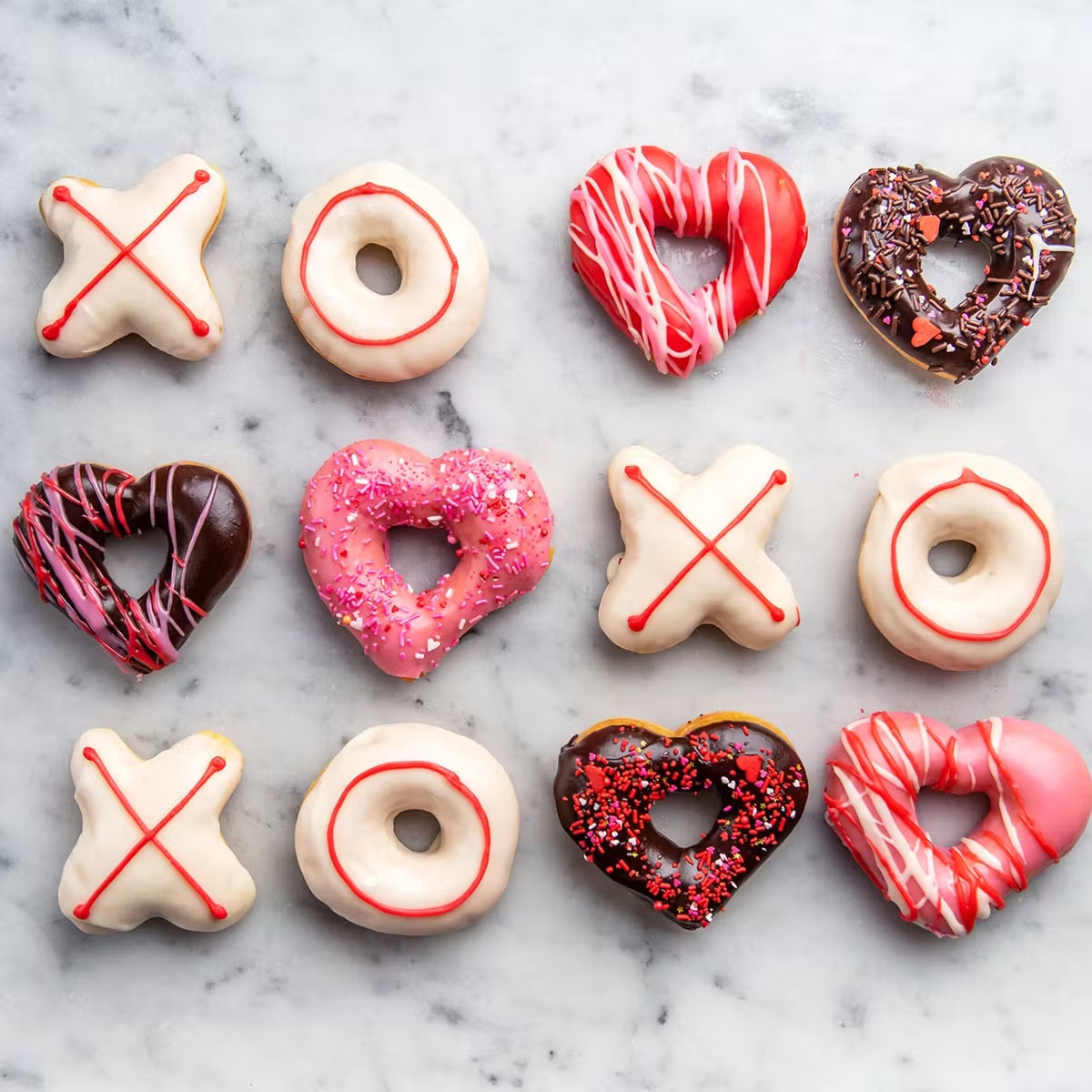 "XOXO" Valentine's Day Donuts