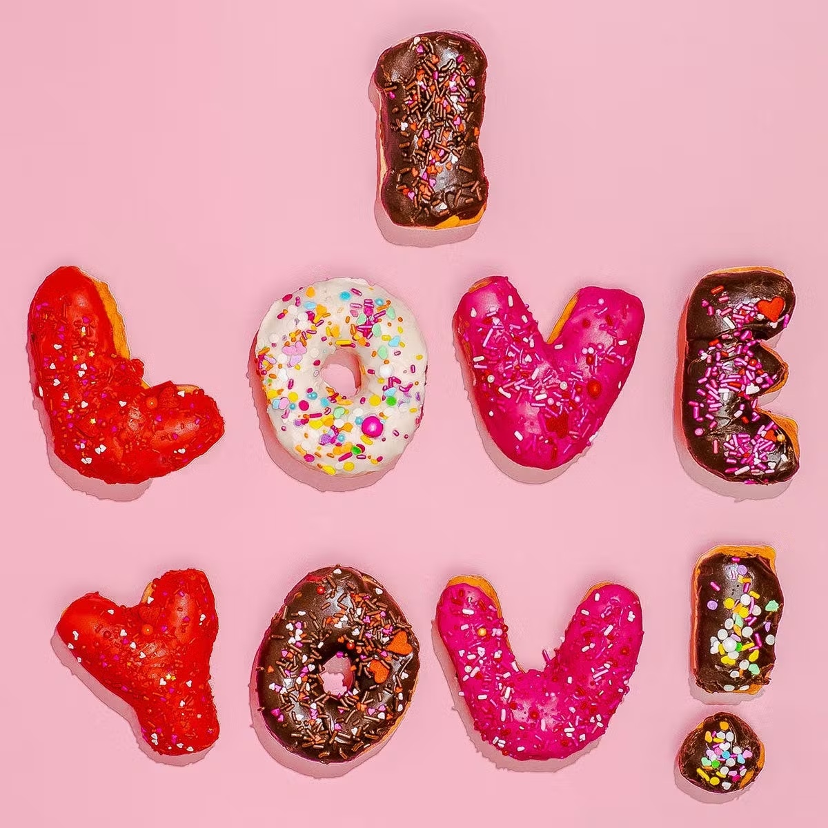 "I Love You" Donuts